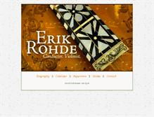 Tablet Screenshot of erikrohde.com